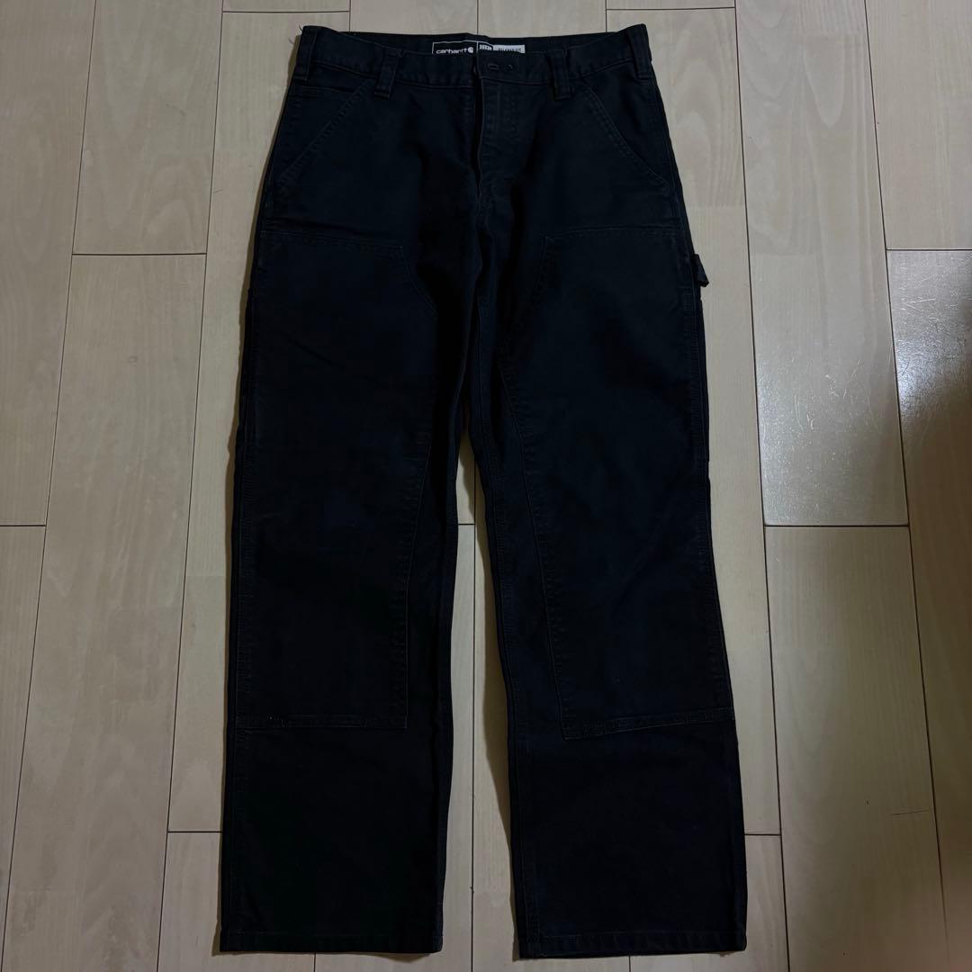【早い者勝ち】Carhartt ダブルニー　ブラック　30×30