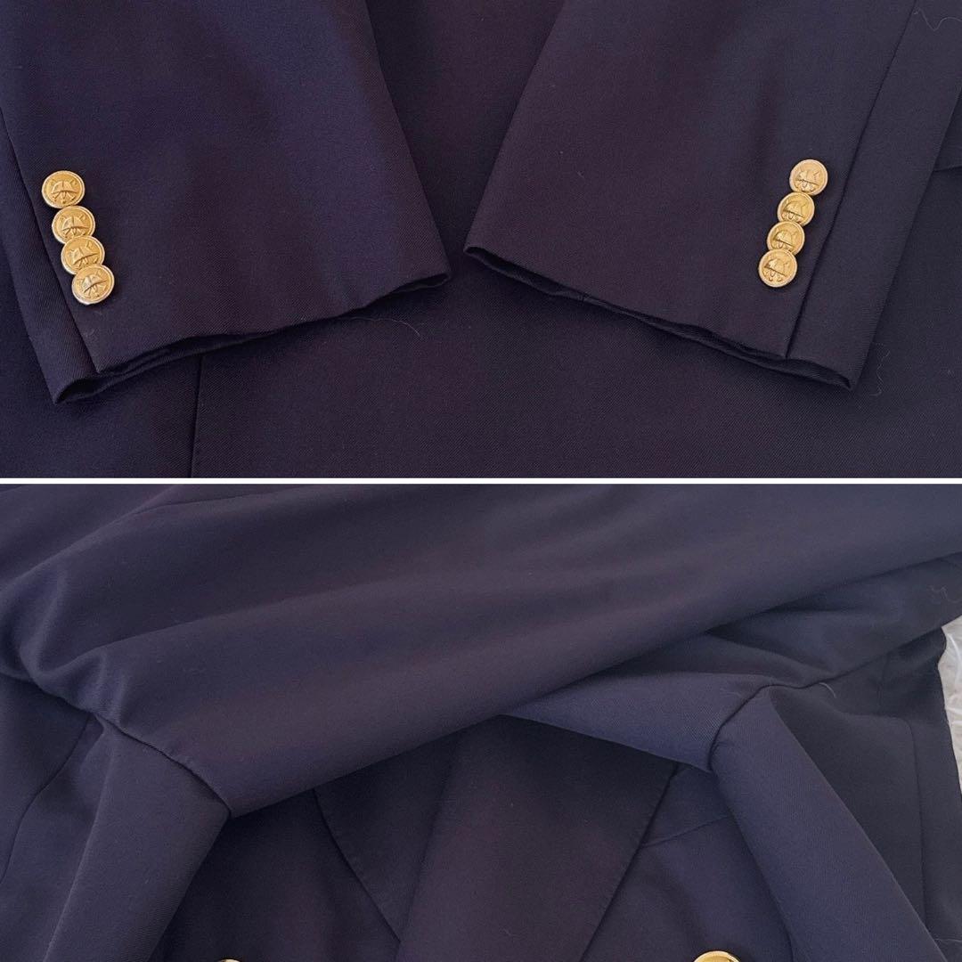 保管用カバー付✨大きいサイズ ポロバイラルフローレン 紺ブレ ダブル 金ボタン