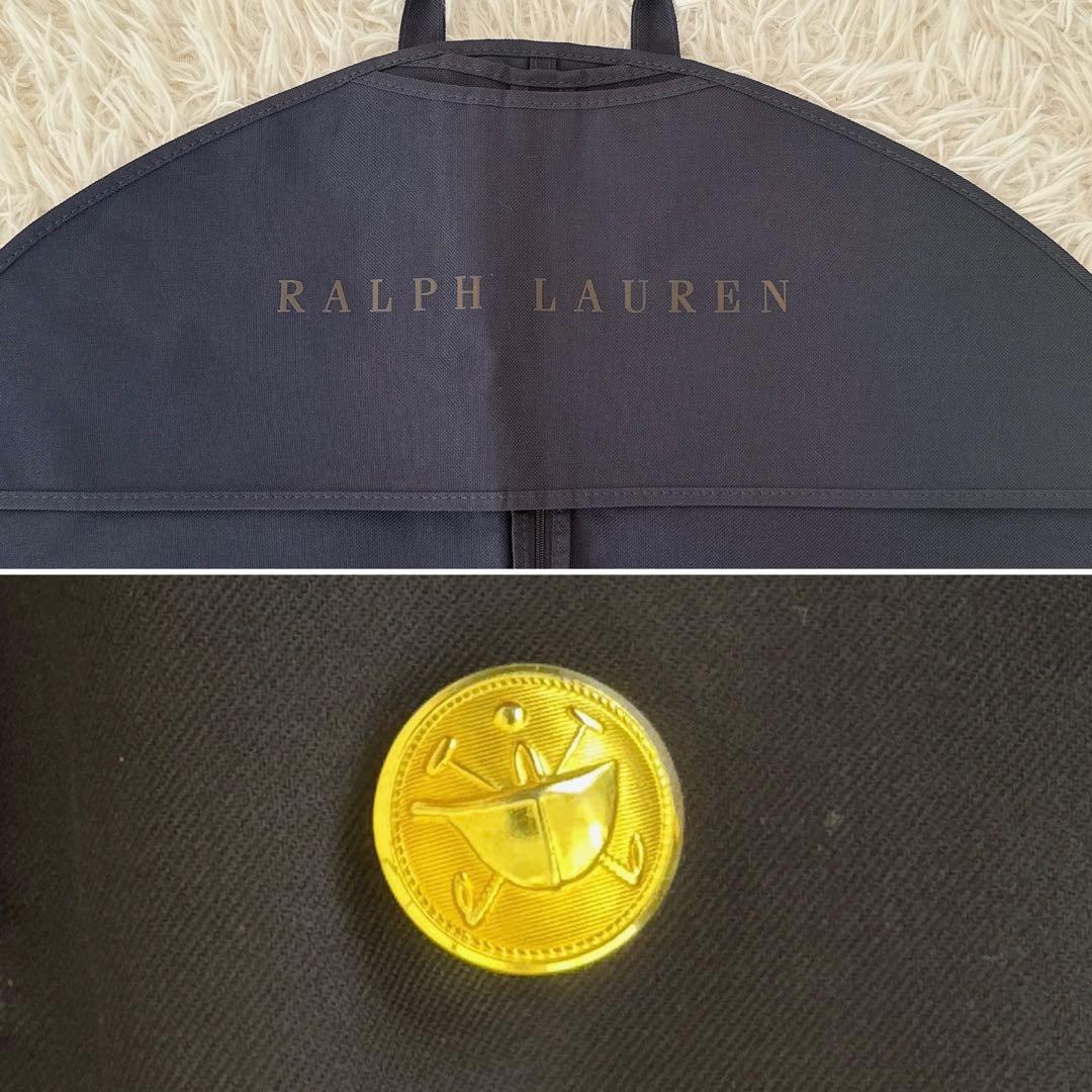 保管用カバー付✨大きいサイズ ポロバイラルフローレン 紺ブレ ダブル 金ボタン
