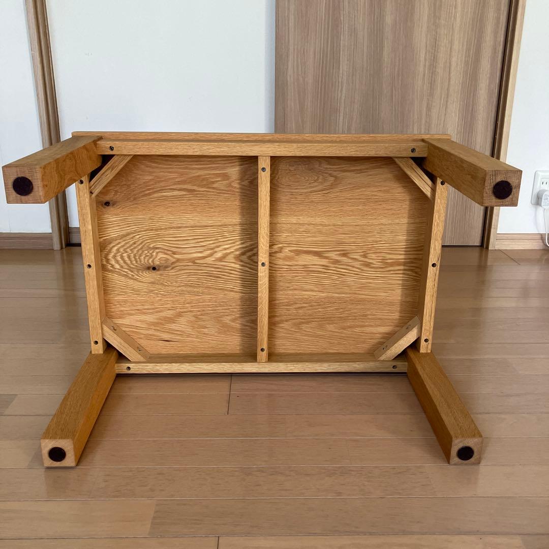 はーとぼっくす工房　オーク材　無垢材　ローテーブル　座卓