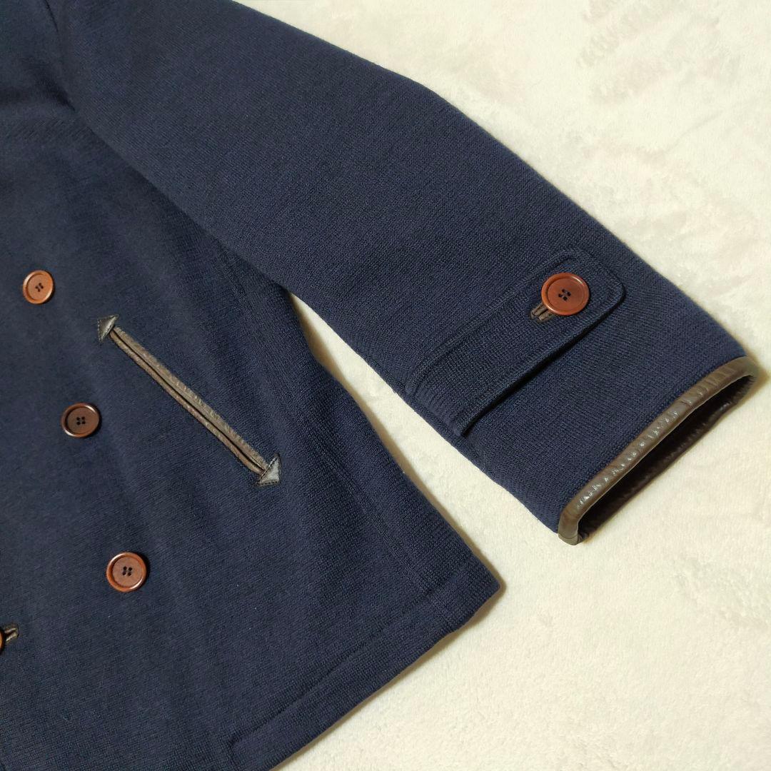 美品　イタリア製　CINQUANTA　ダブルブレストコート　ピーコート