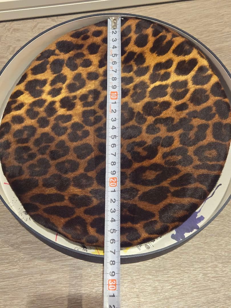 ☆新品☆LAULHERE レオパード ハラコ ベレー帽 ヒョウ柄　箱付き
