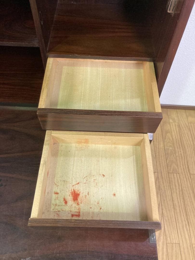 ロータイプ 昭和レトロ ライティングビューロー 勉強机 デスク 茶 ブラウン