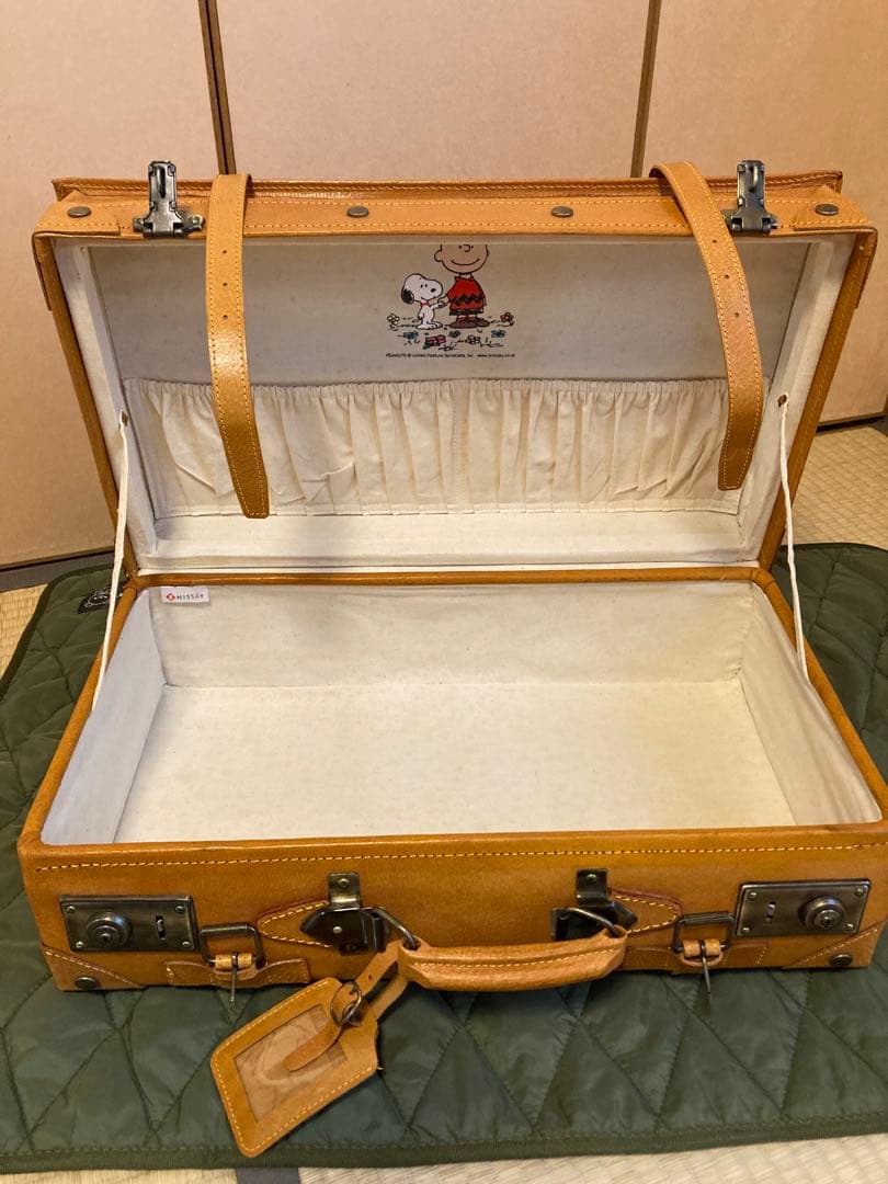 【未使用品】　非売品　スヌーピーレザートランク