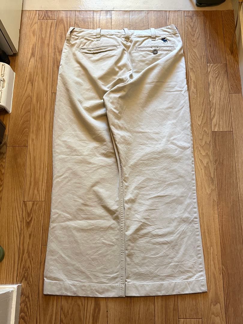 90s 希少　極太 アバクロ ワイド バギーチノパン 裾幅27