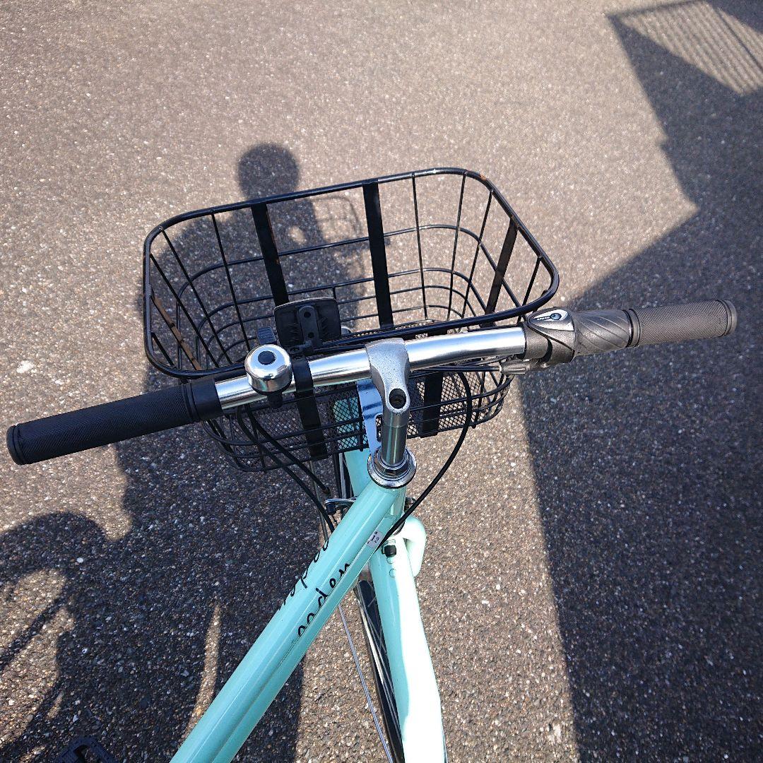 【こじろう】自転車 シティサイクル 26インチ ミントグリーン 女の子