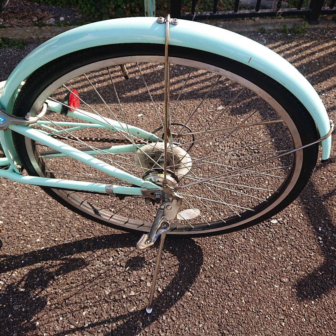【こじろう】自転車 シティサイクル 26インチ ミントグリーン 女の子