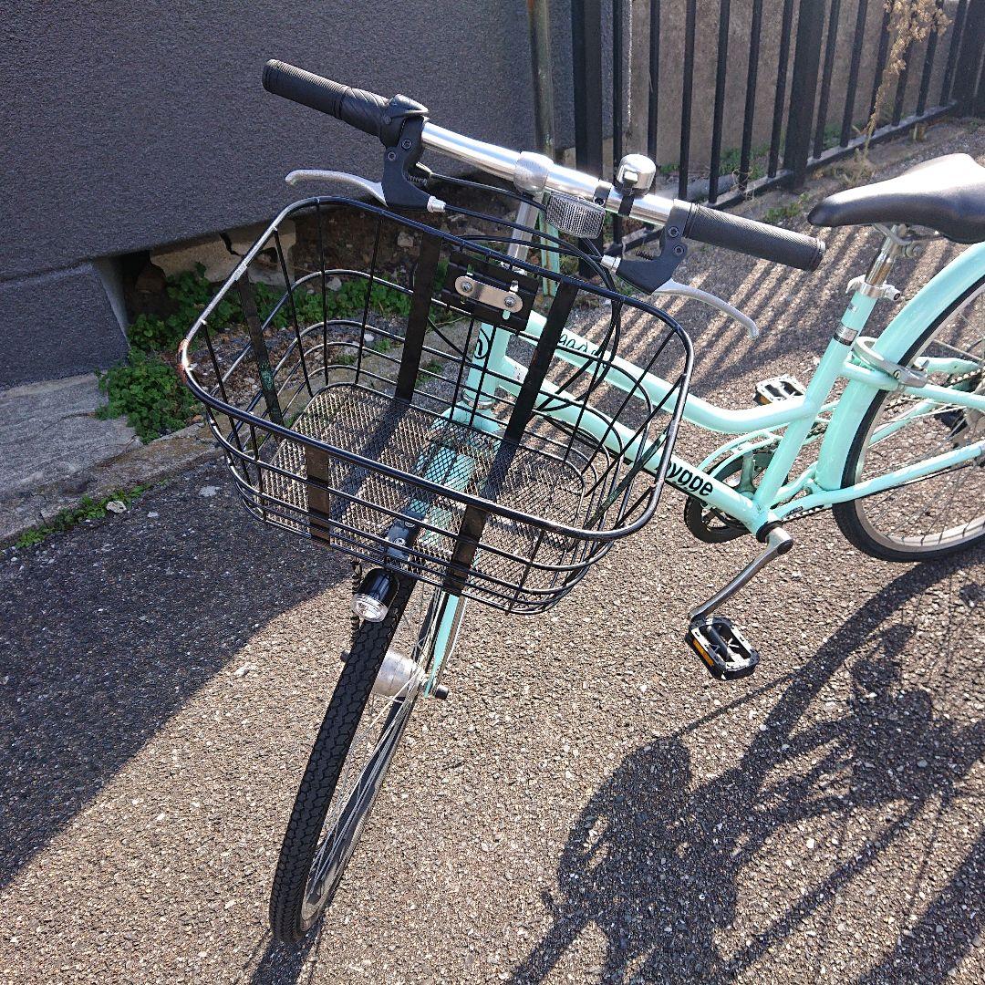 【こじろう】自転車 シティサイクル 26インチ ミントグリーン 女の子