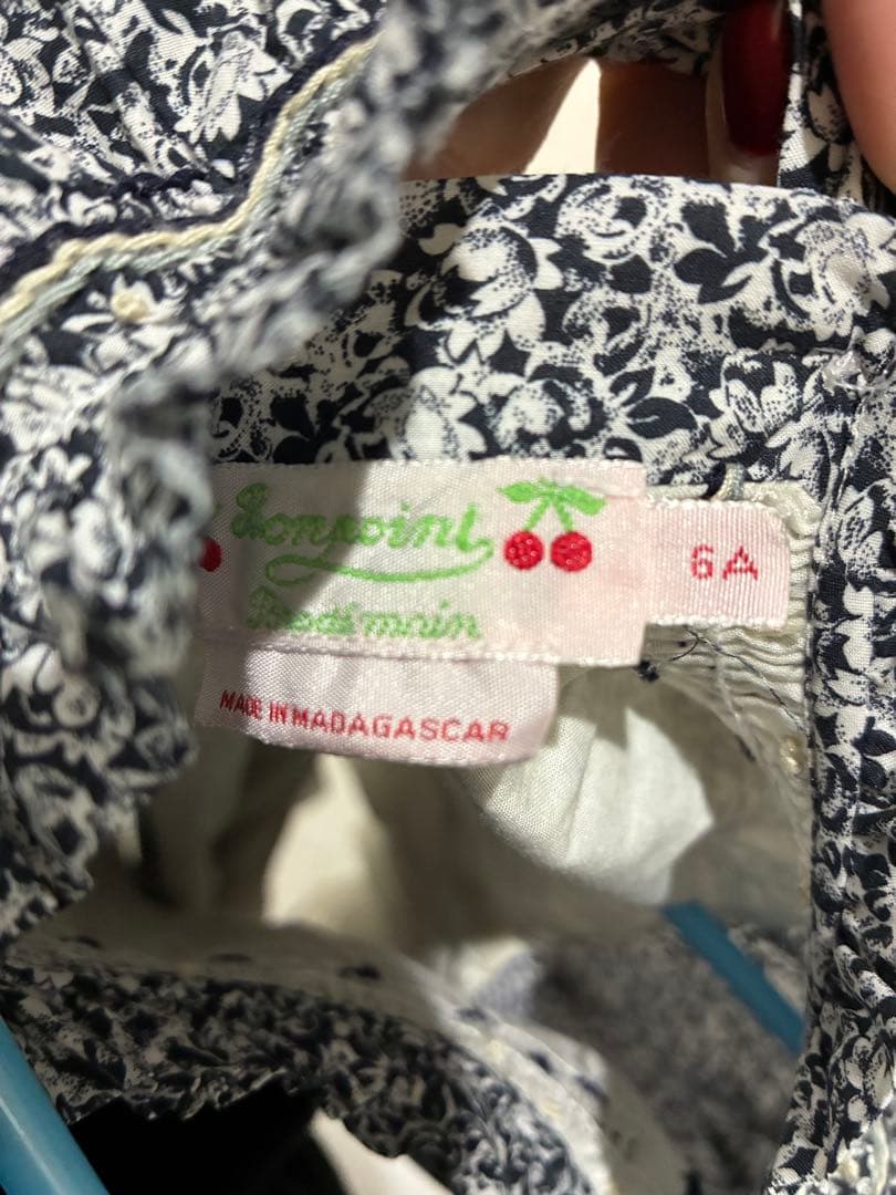 美品　ボンポワン　リバティワンピース6a