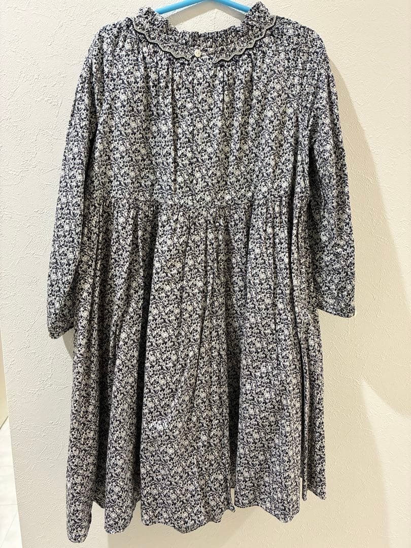 美品　ボンポワン　リバティワンピース6a