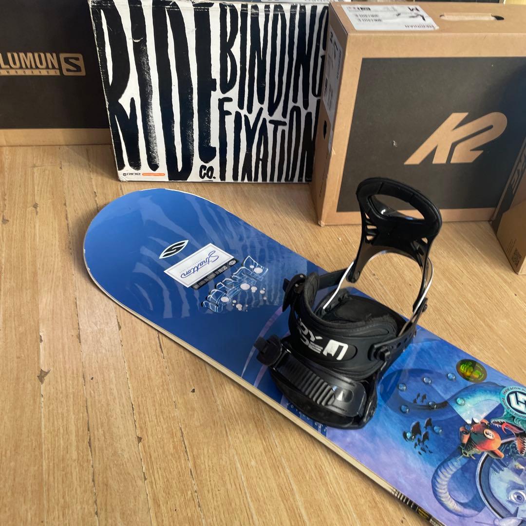 BURTON　バートン　カスタムバインディング付スノーボードセット　CUSTOM