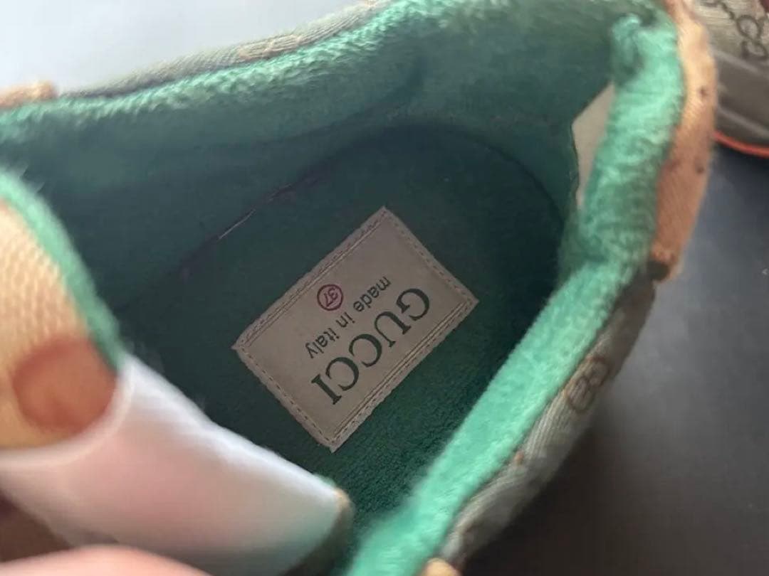 ‼️値下げ中‼️GUCCI ライトン37 ベージュ×ダークブラウン×マルチカラー