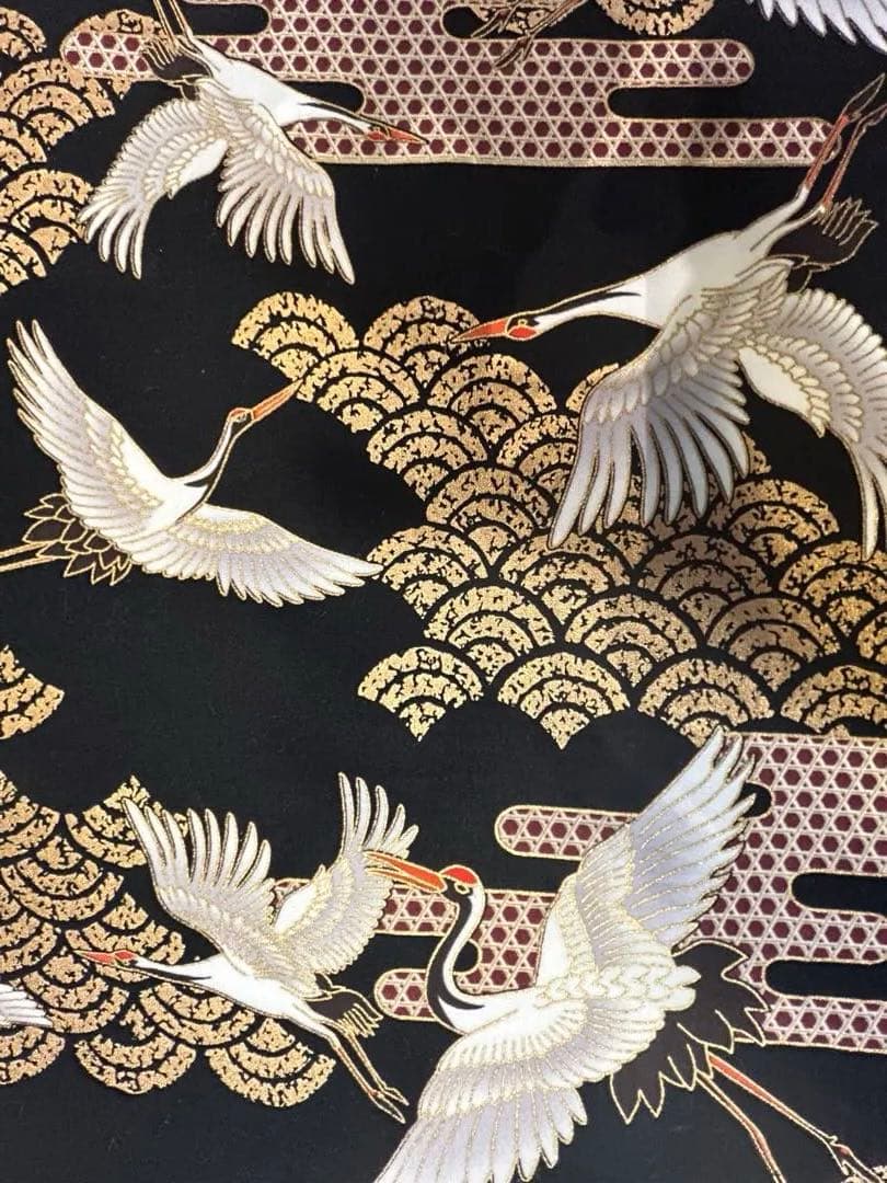 ✴︎ 専用品です　✴︎巻き篠笛袋8本入れ2点（金紺桜、金青海波に鶴）247