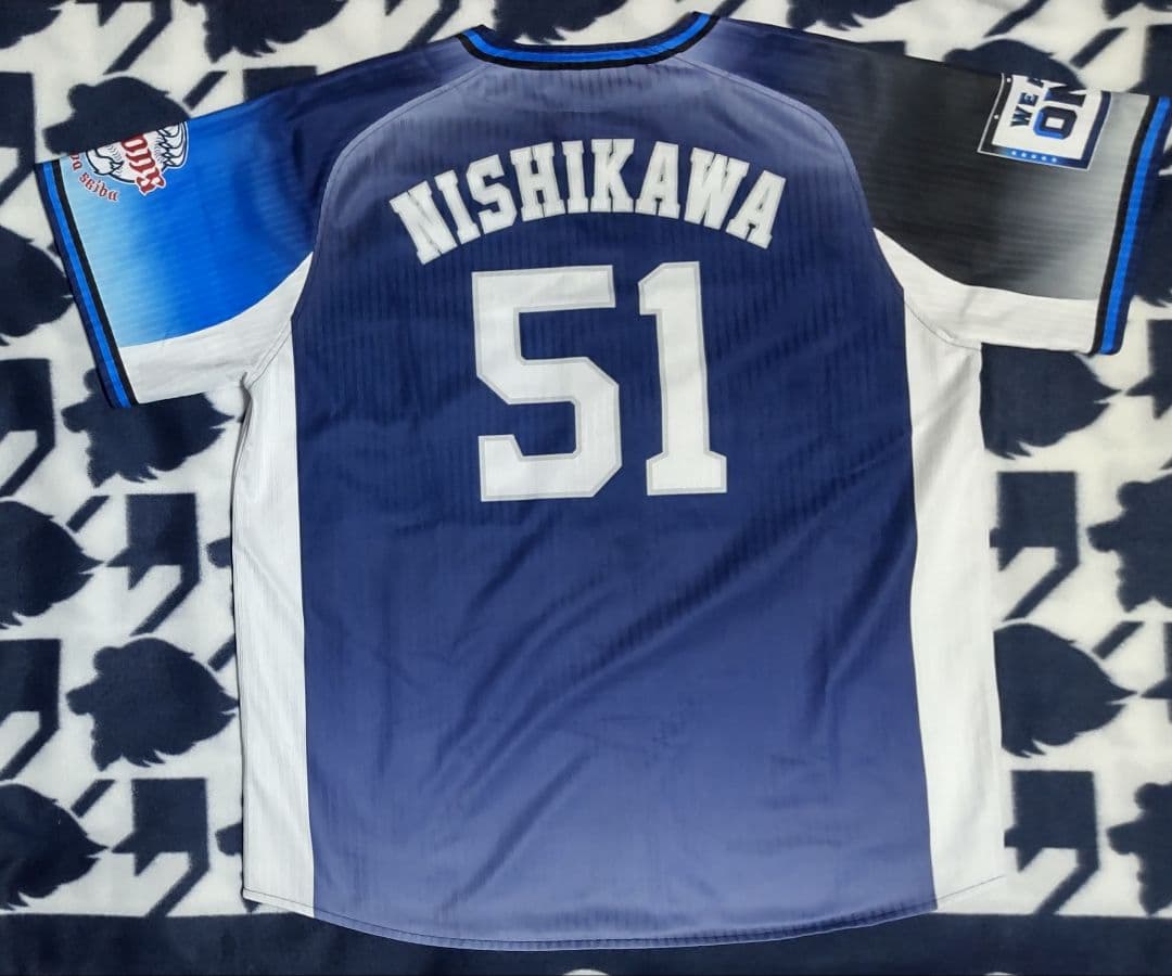 【Majestic】埼玉西武ライオンズ 西川愛也 ビジター レプリカユニフォーム