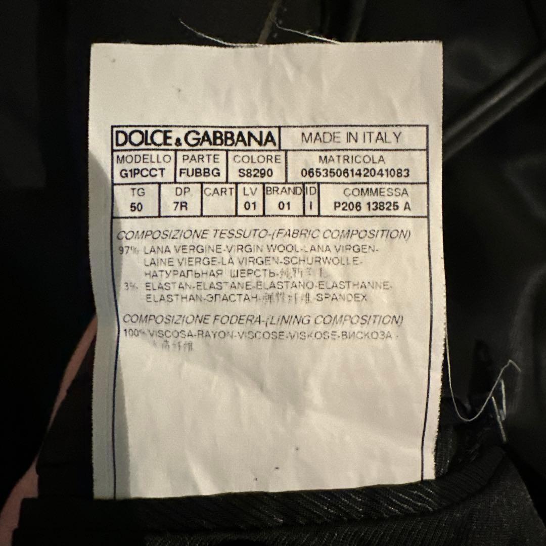 DOLCE & GABBANA ブラックスーツ サイズ50