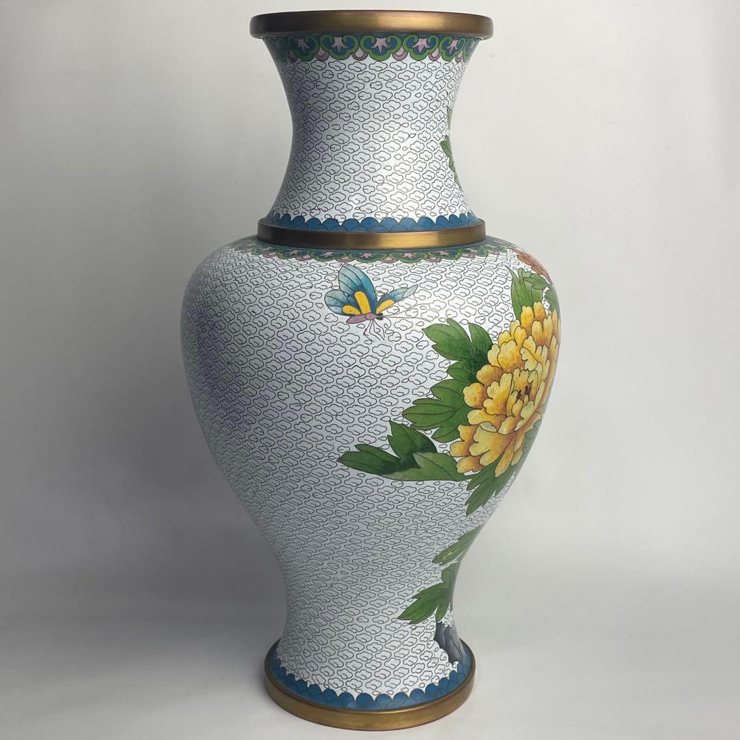 中国 七宝 JINGFA 王去 花瓶 大花瓶 花入 置物