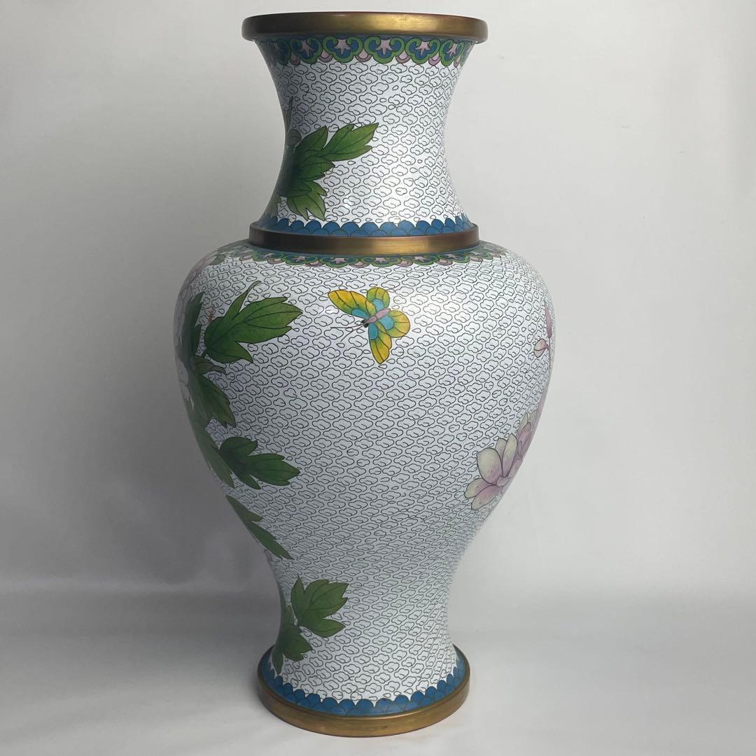 中国 七宝 JINGFA 王去 花瓶 大花瓶 花入 置物