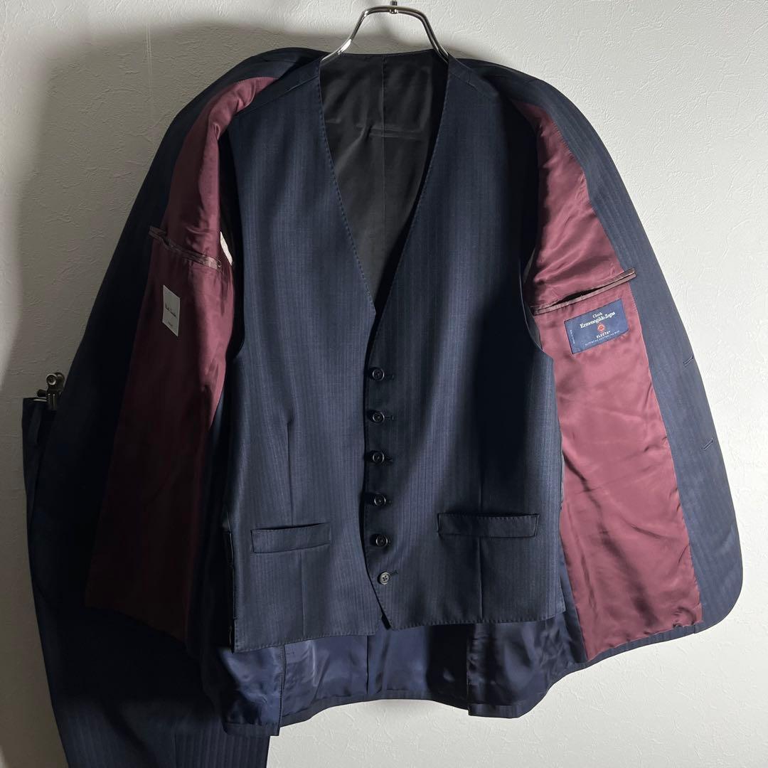 【極美品•3ピース】ポールスミス×ゼニア スーツ セットアップ ELECTA L