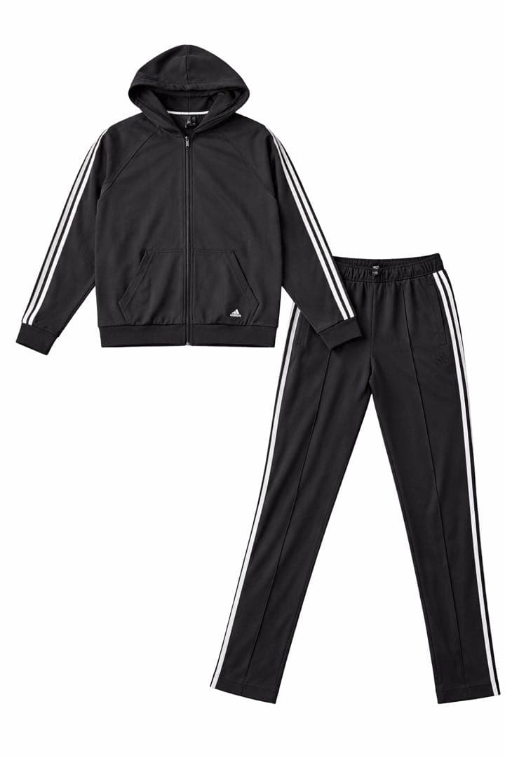 adidas ジャージ上下セット 黒