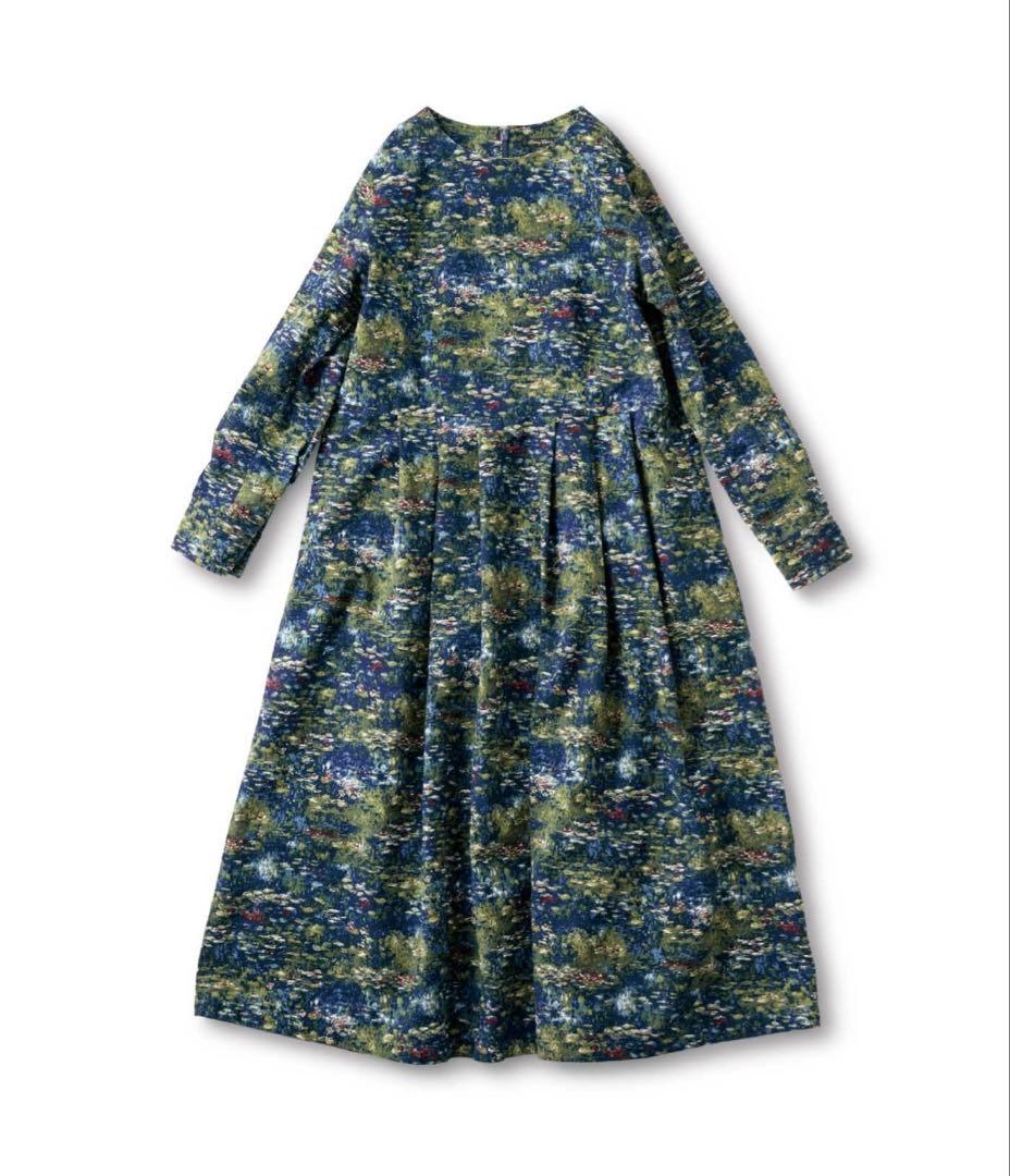 期間限定お値下げ中！新品未使用　フェリシモ　モネ　ワンピース　Mサイズ