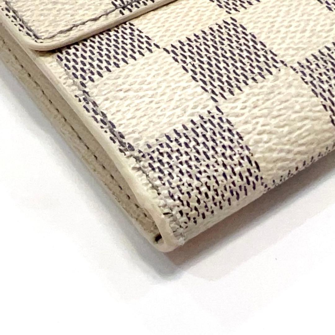 ルイヴィトン ダミエ アズール ポルトフォイユ サラ 長財布 N61735 白