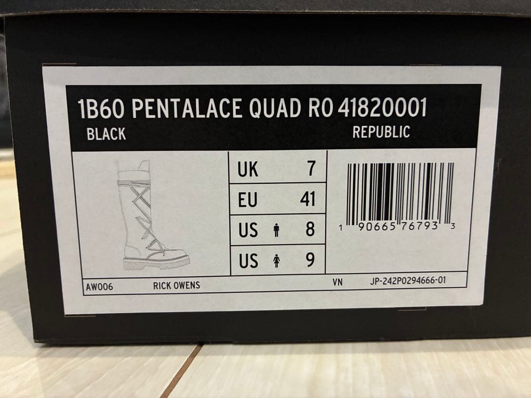 靴 Rick Owens Dr.Martens 1B60 PENTALACEQUAD