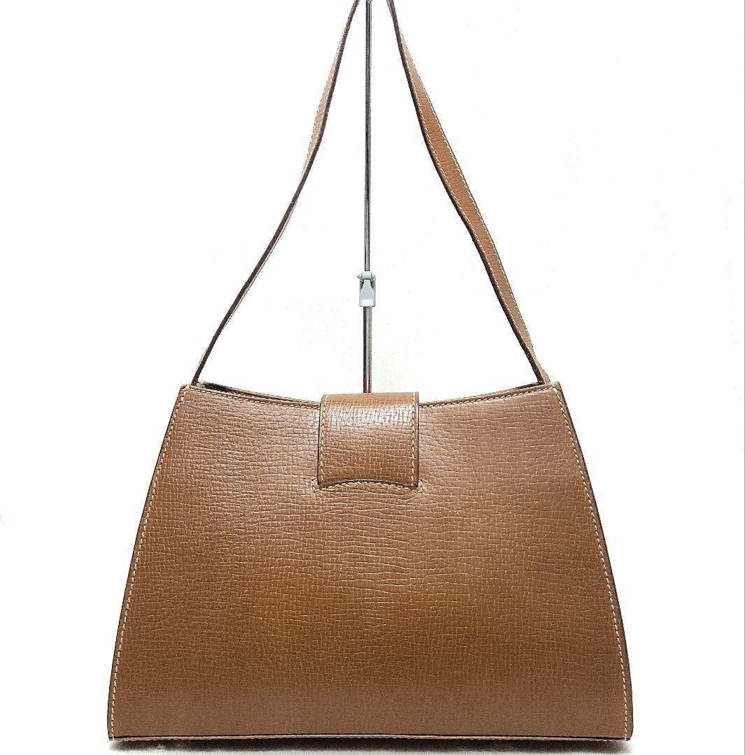 【美品】LOEWE　ショルダーバッグ 肩掛け レザー ターンロック ロゴ型押し