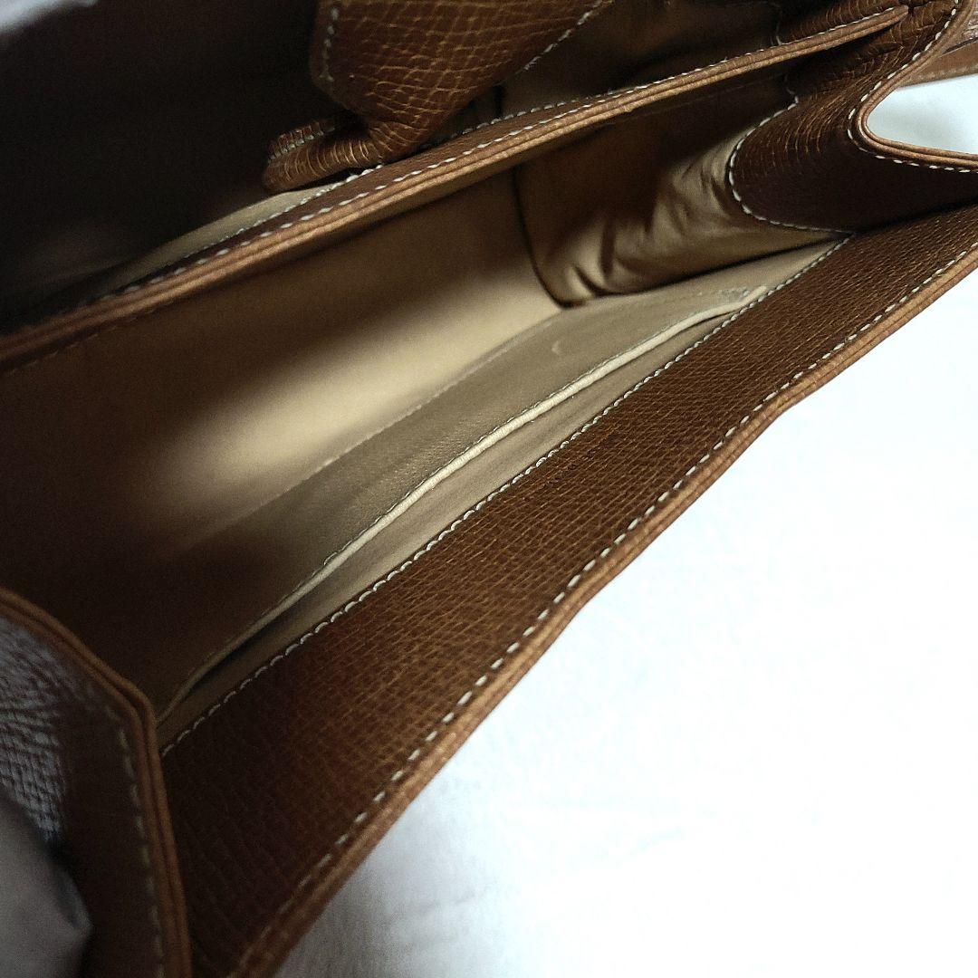 【美品】LOEWE　ショルダーバッグ 肩掛け レザー ターンロック ロゴ型押し