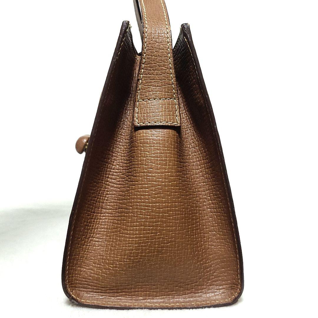 【美品】LOEWE　ショルダーバッグ 肩掛け レザー ターンロック ロゴ型押し