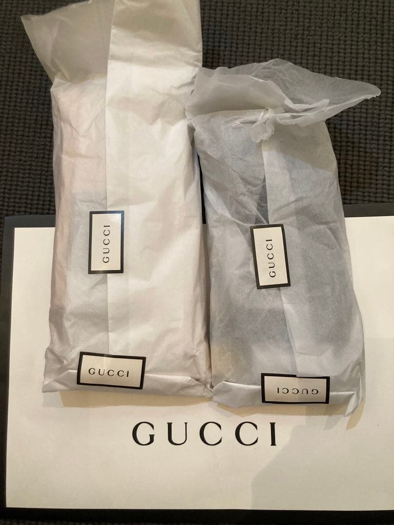 GUCCI グッチ メンズ ウルフソックス　ダイヤモンドソックス靴下 2足セット