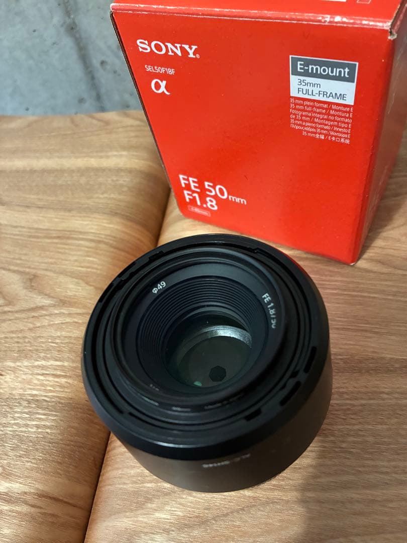 美品　SONY FE 50mm F1.8 Eマウントレンズ