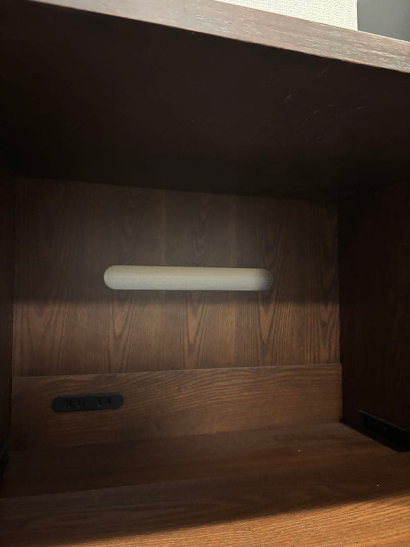 LOWYA 食器棚 レンジ台 キッチン収納 タモ突き板 キャビネット