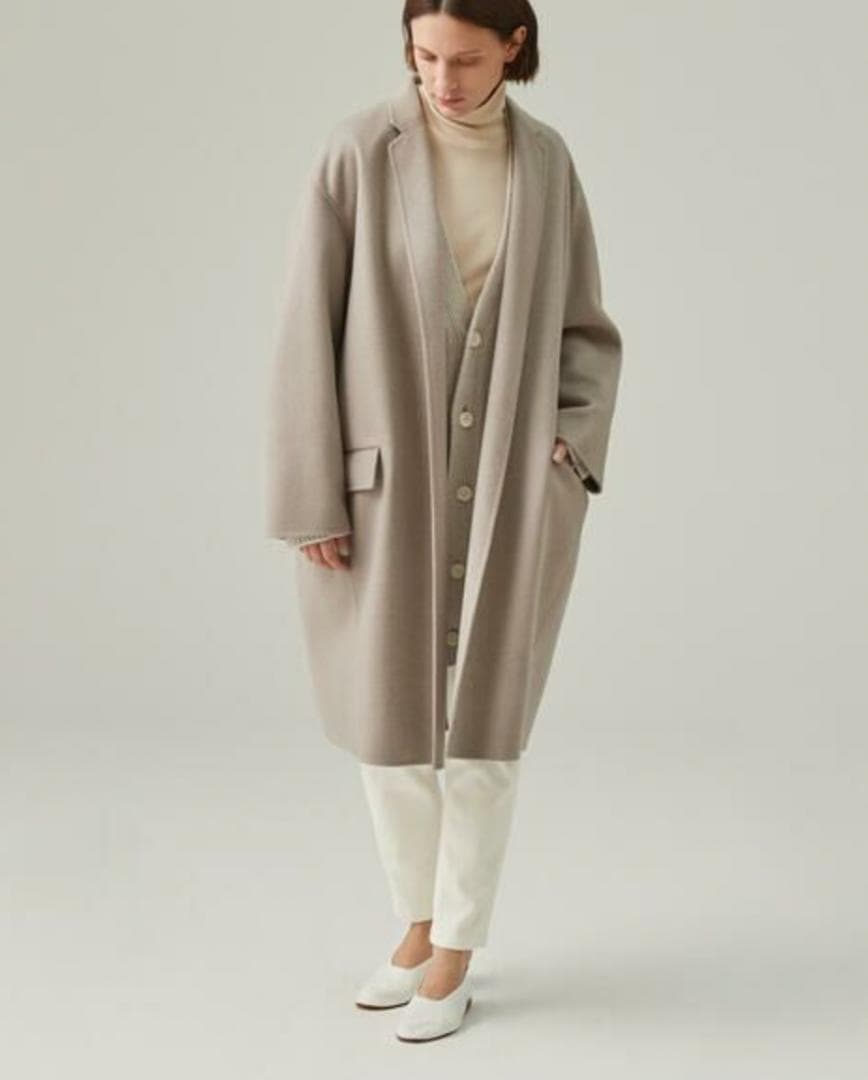 ギャルリーヴィー　ウールダブルフェイスチェスターコート　36　リバーコート