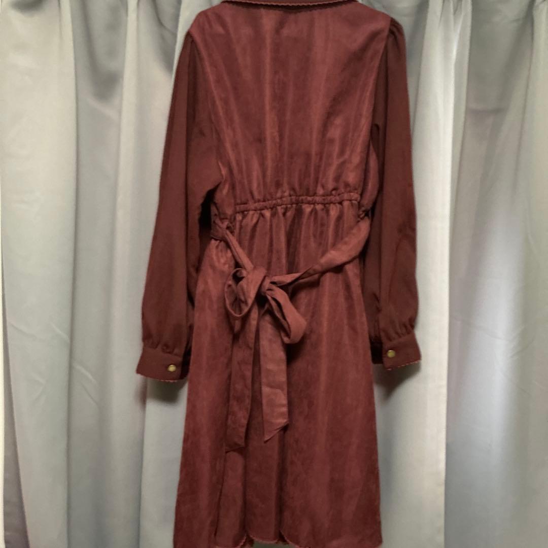 クラロリくる実 ノエル・ド・メモワール ワンピース 4L しまむら　ワインレッド