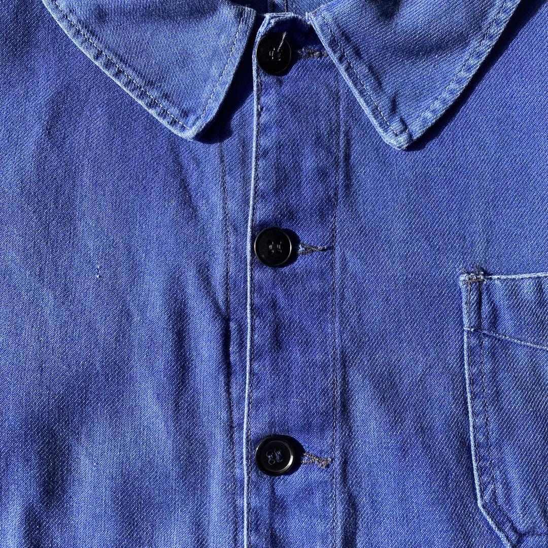 60〜70s ヴィンテージ フレンチ Vポケット カバーオール ワークジャケット