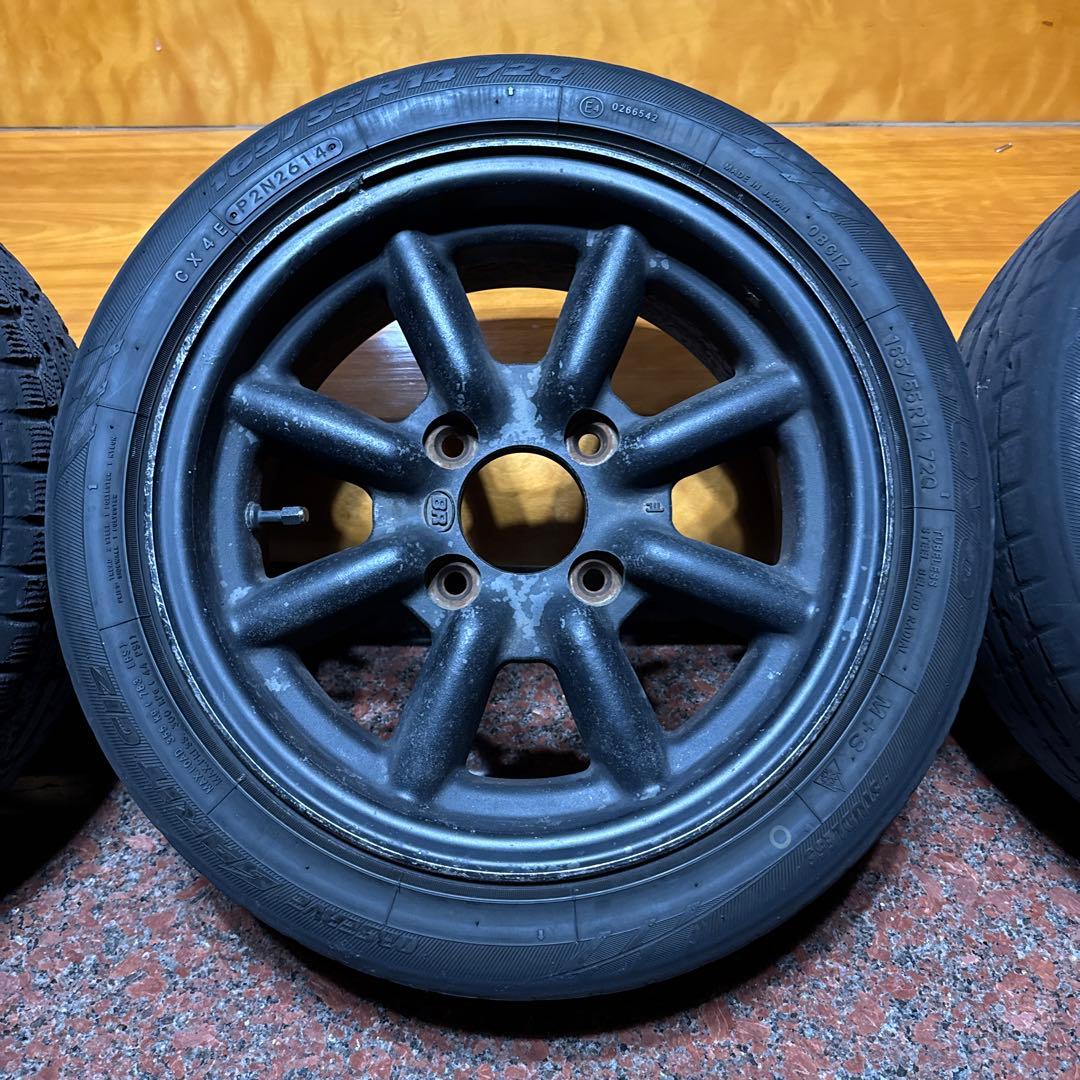 ブラックレーシング14インチ　4本　ワタナベ　BP 旧車　ハコスカ　ケンメリ