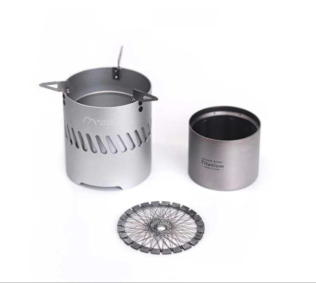 RIDGE SONG チタンマグ アルコールストーブ セット売り