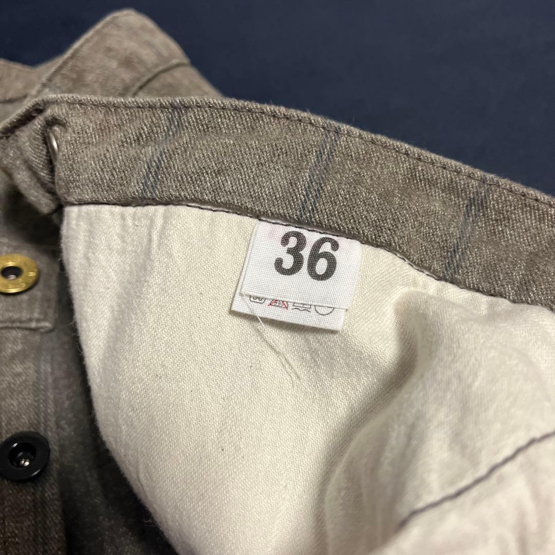 ヘラーズカフェ ストライプ柄　ワークパンク　W36