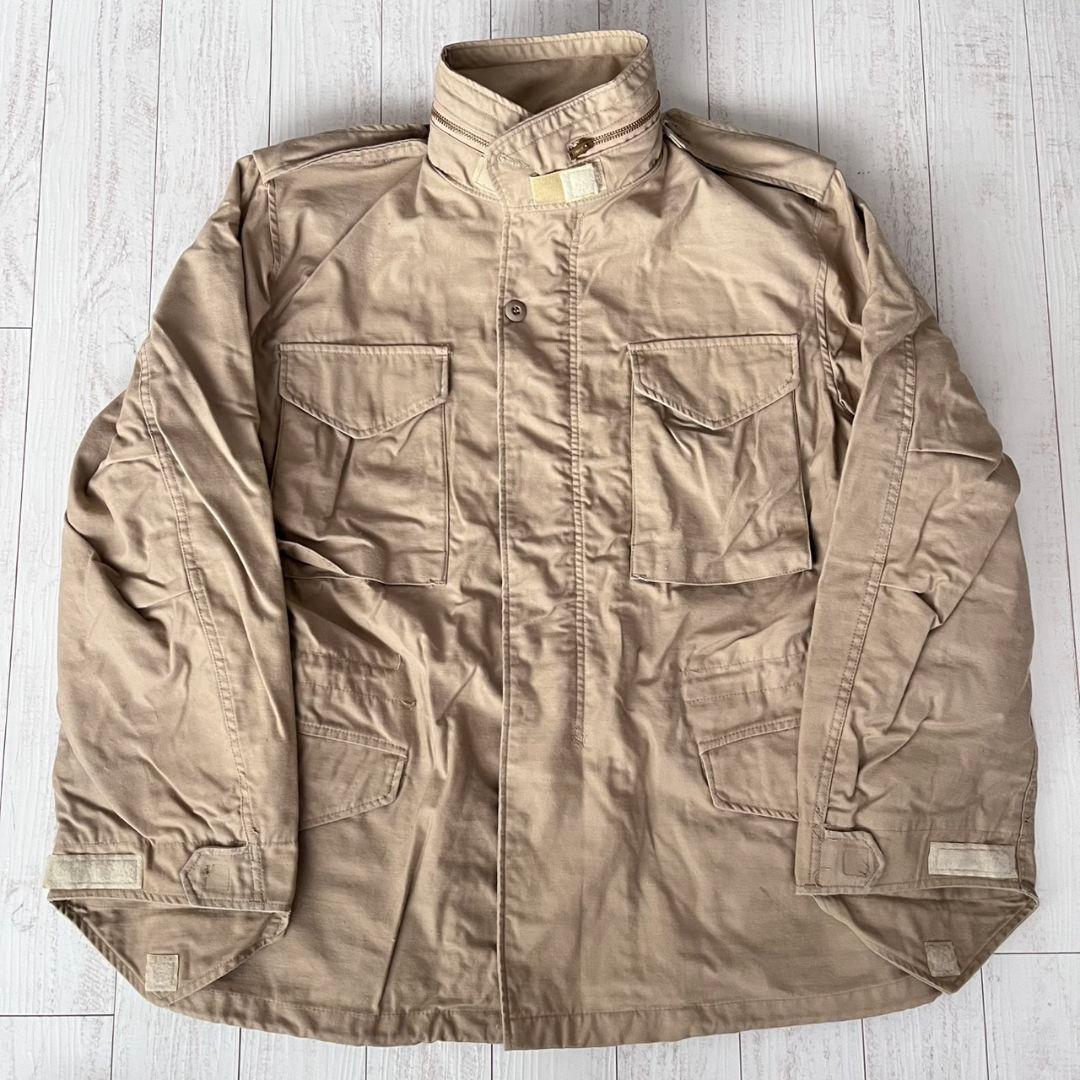 80s　90s usa製　ALPHA　m65 フィールドジャケット　ベージュ