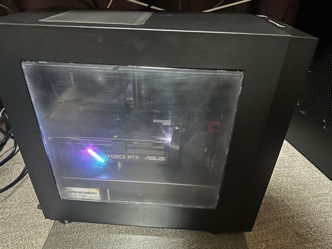 自作pc ryzen5-4500 RTX-2070 メモリ16GB SSD1TB