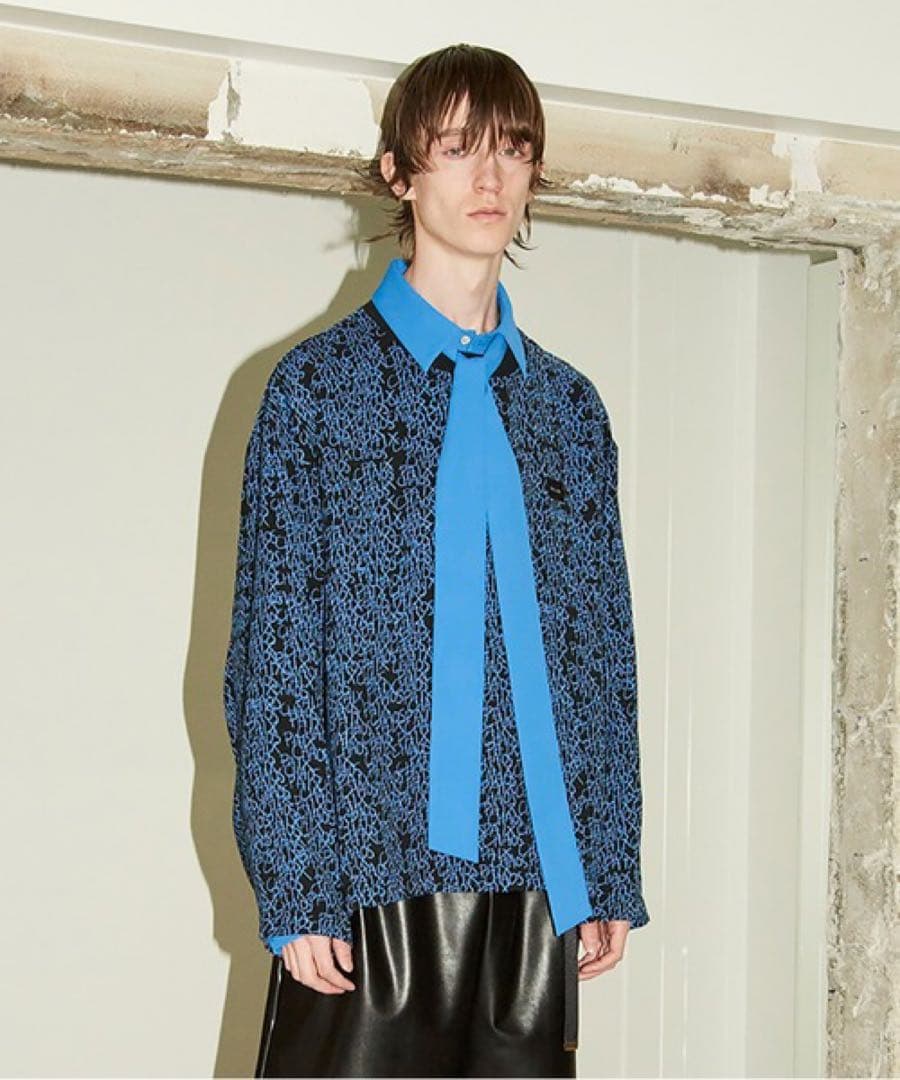 CULLNI x SHAREEF CHAOS 長袖プルオーバー サックスブルー