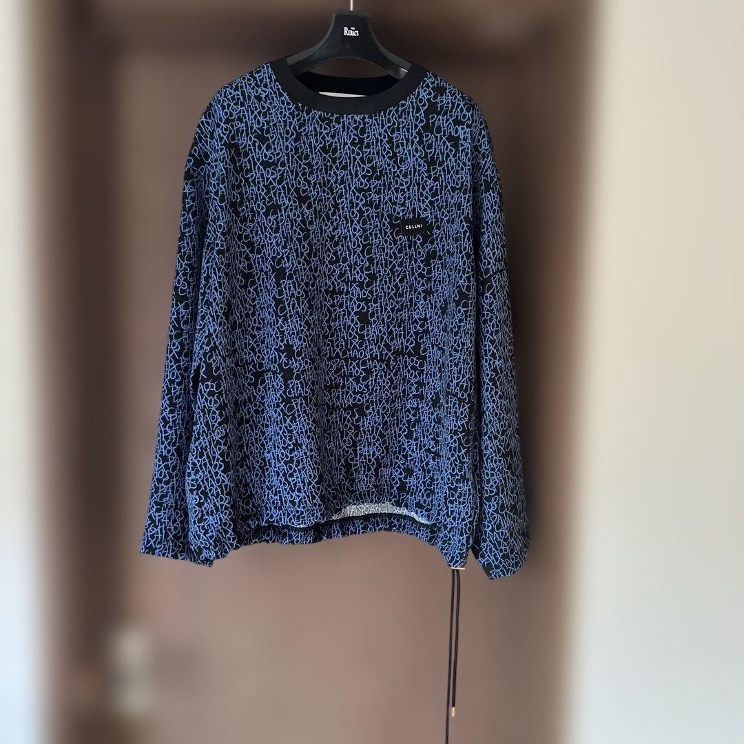 CULLNI x SHAREEF CHAOS 長袖プルオーバー サックスブルー