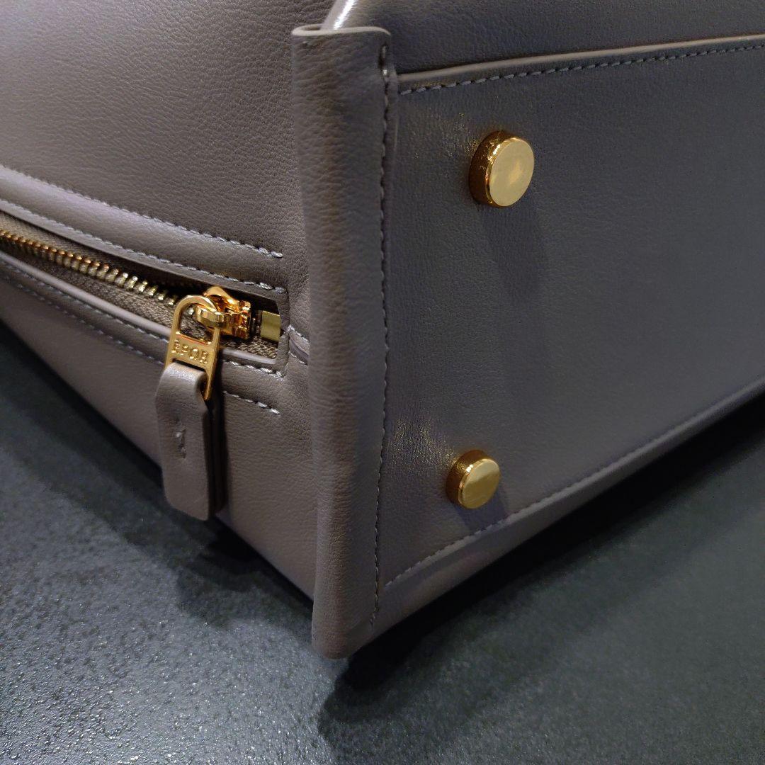 美品【E'POR】Y BAG Wide A4対応　ダークブラウン×オレンジ　ロペ