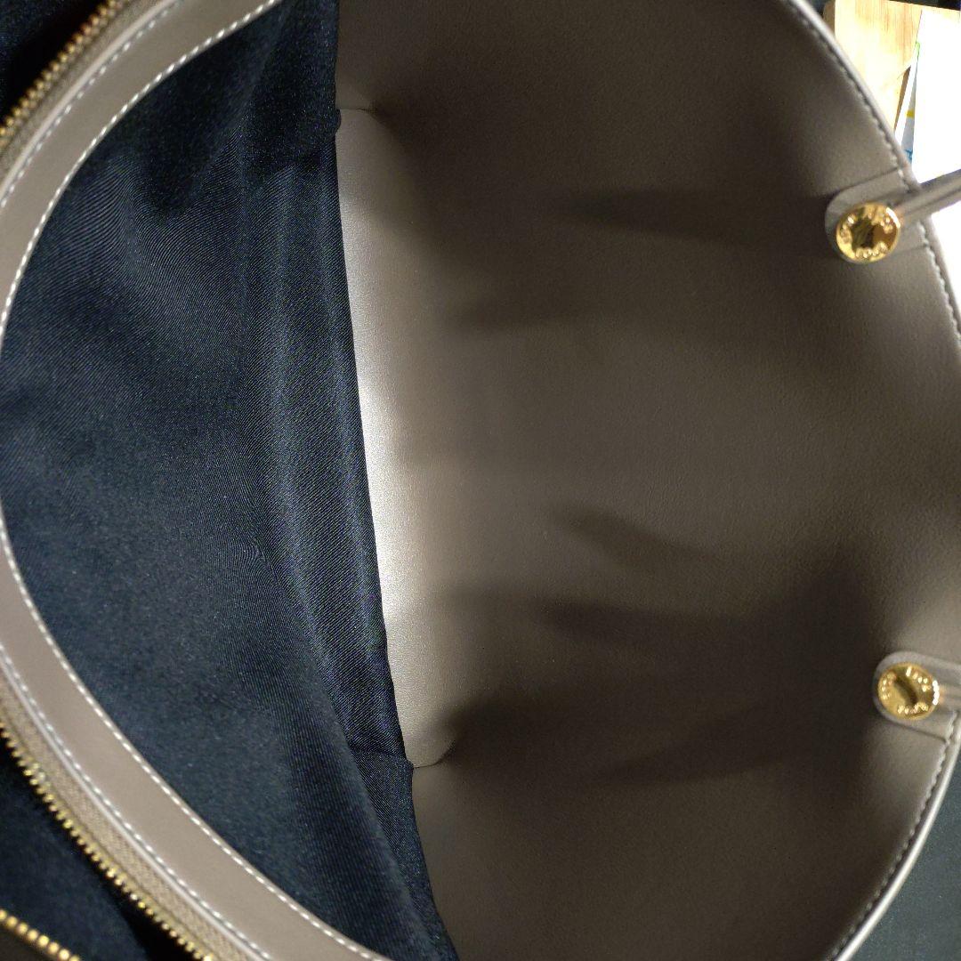 美品【E'POR】Y BAG Wide A4対応　ダークブラウン×オレンジ　ロペ