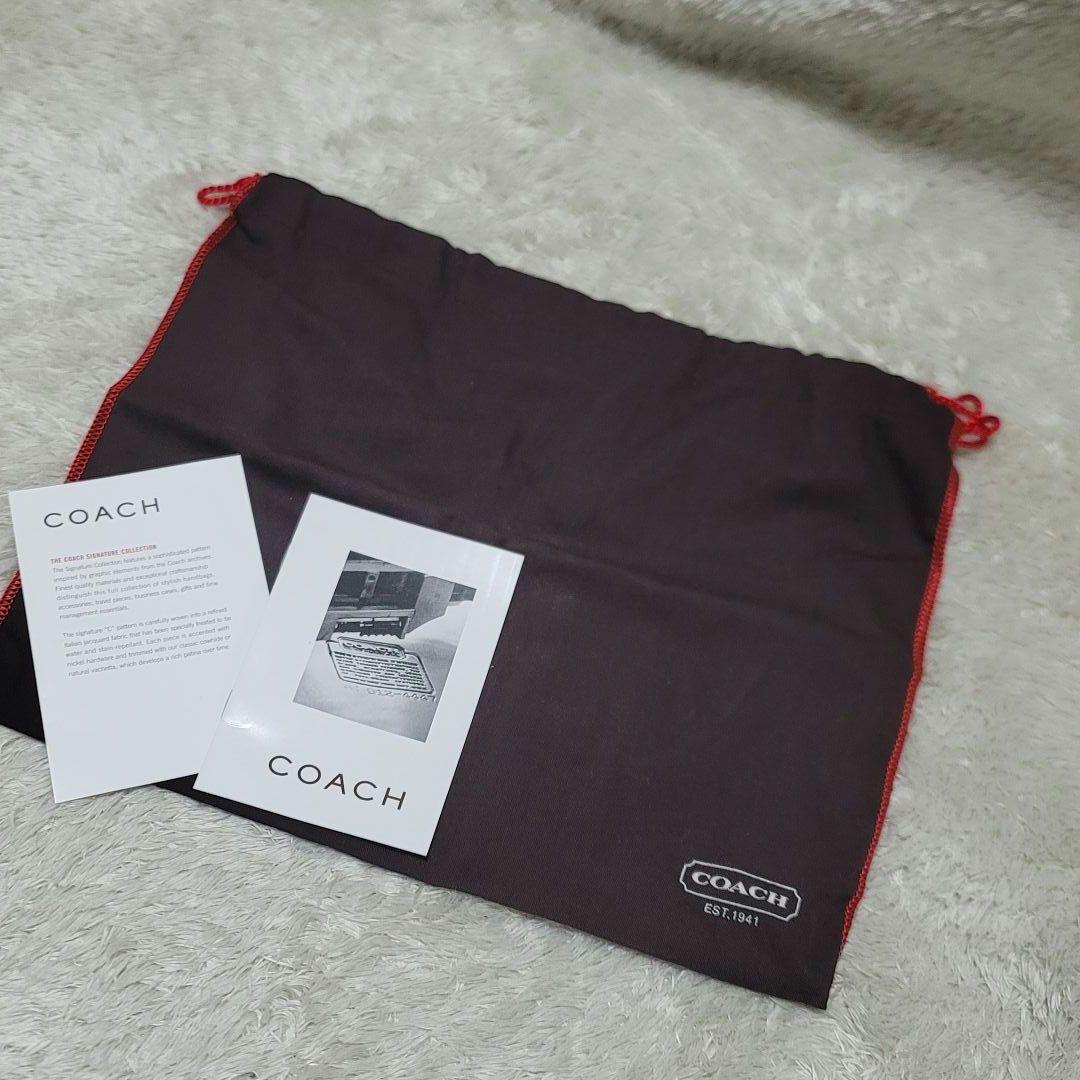 三日月型 極美品✨コーチ ハーフムーン ワンショルダー シグネチャー 専用袋
