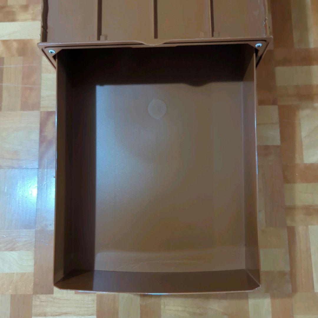 さくら様タッパーウエア スーパーチェスト ロング 2段 ブラウン 2個セット