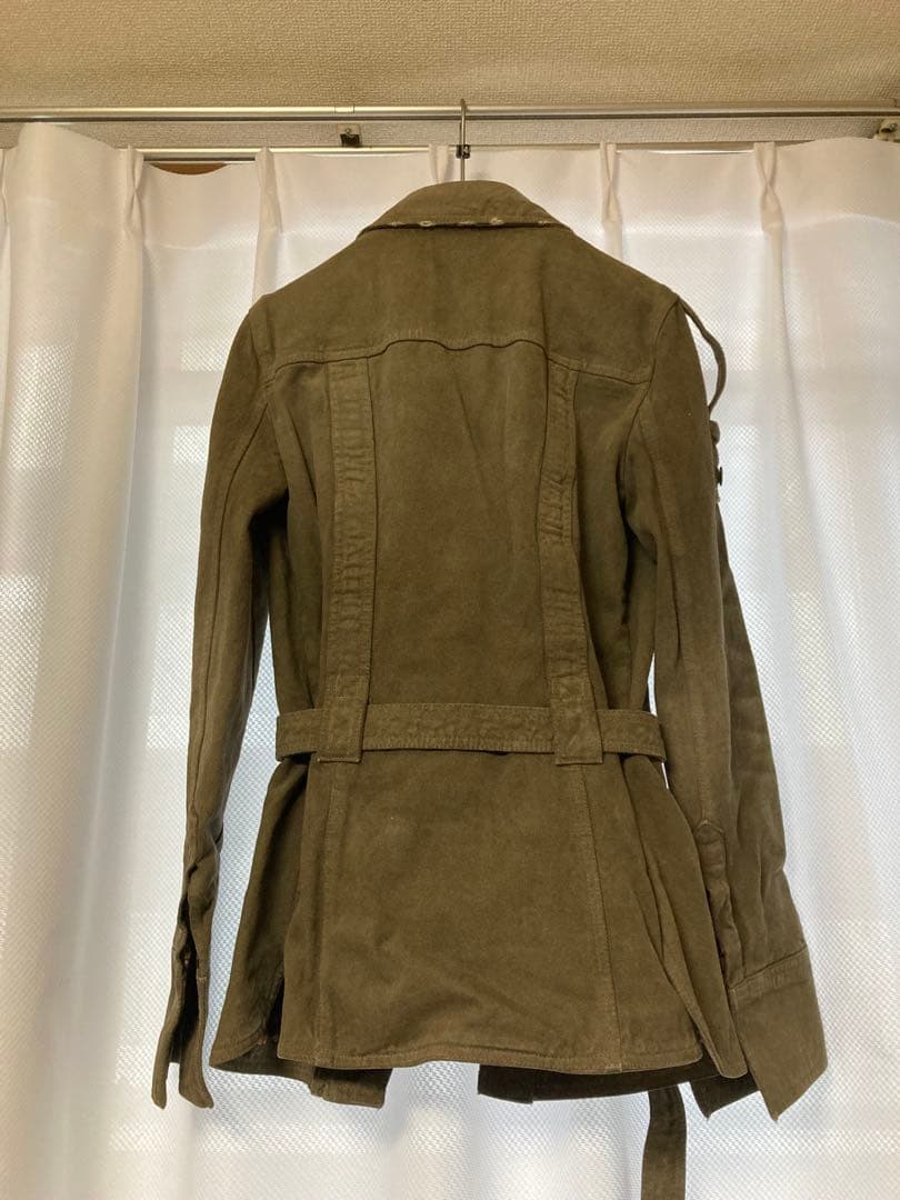 DOLCE & GABBANA ミリタリージャケット　ダメージ豹柄40 美品