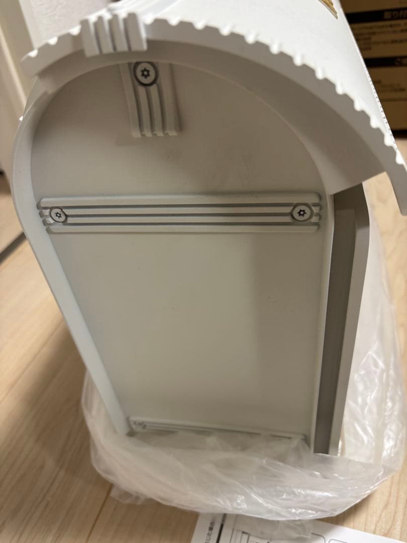 パナソニック　ユーロバック　漆喰ホワイト　アンティーク調　ポスト　お洒落