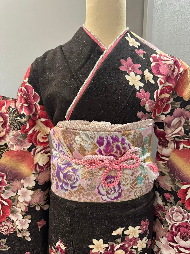 正絹　振袖　セット