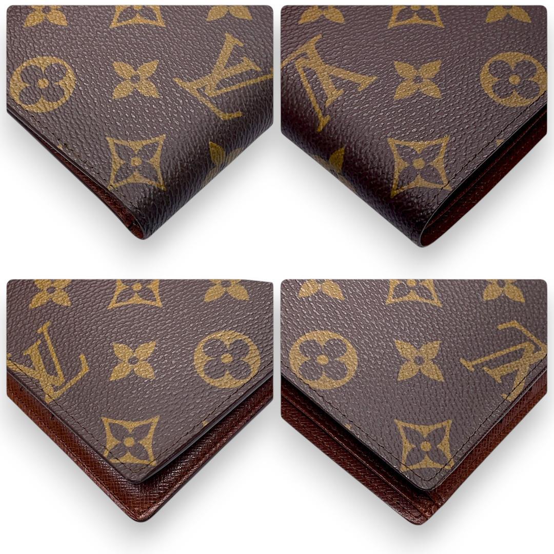 【極美品】ルイヴィトン 二つ折り財布 ポルトフォイユ マルコ モノグラム 箱付